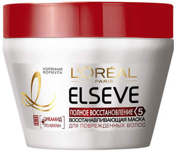 Маска для волосся L'Oréal Paris Elseve Повне відновлення 5 для пошкодженого волосся, 300 мл - Pampik