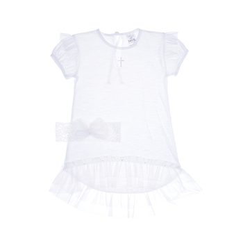 Набір для хрещення BetiS Янголятко, кулір, р.56, білий (27081536) - Pampik - 5