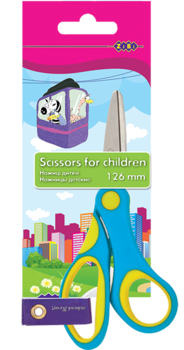 Ножницы детские ZiBi Kids Line, 12,6 см, синий (ZB.5005-02) - Pampik