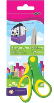 Ножницы детские ZiBi Kids Line, 12,6 см, салатовый (ZB.5005-15) - Pampik