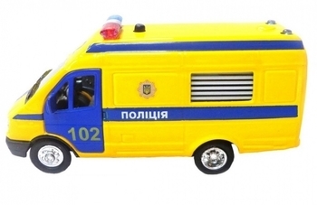 Автомодель Technopark Газель Поліція, жовтий (CT-1276-17PU) - Pampik