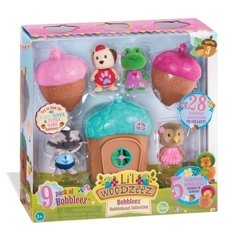Ігровий набір із сюприз Lil Woodzeez Bobblehead Серія 3, 9 од. (63300Z) - Pampik