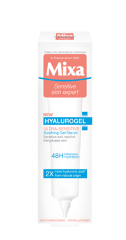 

Гель-сыворотка для лица Mixa Hydrating, для обезвоженной гиперчувствительной кожи, 40 мл