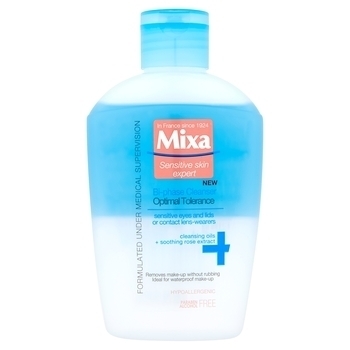 Засіб для зняття макіяжу з очей Mixa Hydrating, для чутливої ​​шкіри, 125 мл - Pampik