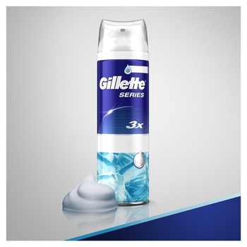 Піна для гоління Gillette Series Sensitive Cool, 250 мл - Pampik - 7