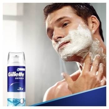 Піна для гоління Gillette Series Sensitive Cool, 250 мл - Pampik - 8
