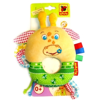 Погремушка-кольцо Масік Зоо Жираф Озорник (МС 010203-02) - Pampik