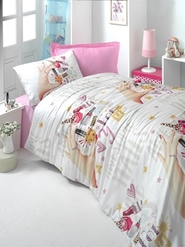 Комплект постельного белья LightHouse Beautifully, ранфорс, 220х160 см, молочный (34670_1,5) - Pampik