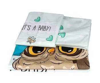 Комплект постельного белья Hobby Cool Baby, поплин, мятный (29375) - Pampik - 2