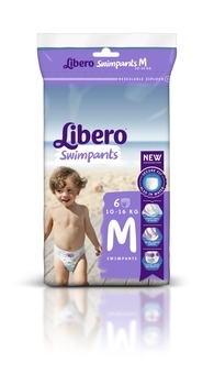 Трусики для басейну Libero Swimpants Medium (10-16 кг), 6 шт. - Pampik - 2