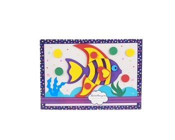 Аппликация-открытка Апли Крапли Рыбка (АЛ-05) - Pampik