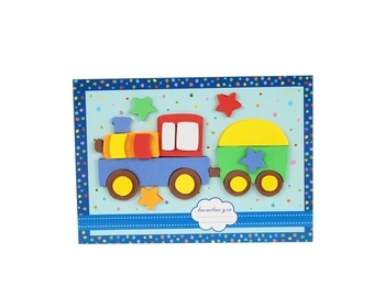 Аплікація-листівка Аплі Краплі Поїзд (АЛ-06) - Pampik