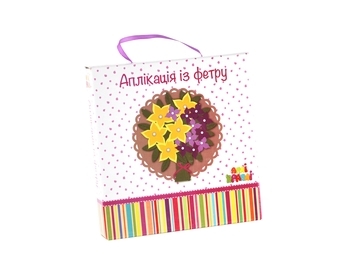 Изделие-аппликация из фетра Апли Крапли Корзина цветов (ФА-05) - Pampik