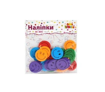 Набор мягких наклеек Апли Крапли Смайлики (НМ-14) - Pampik