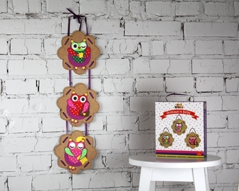 Изделие-аппликация из фетра Апли Крапли Совы (ФА-07) - Pampik - 3