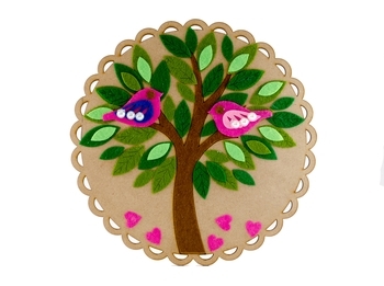 Изделие-аппликация из фетра Апли Крапли Деревце (ФА-01) - Pampik