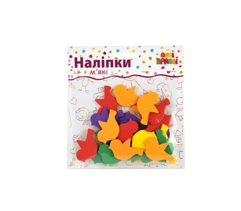 Набор мягких наклеек Апли Крапли Птички (НМ-15) - Pampik