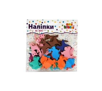 Набор мягких наклеек Апли Крапли Звери (НМ-08) - Pampik