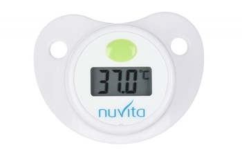 Пустышка-термометр Nuvita 0м+, белый (NV2010) - Pampik - 4
