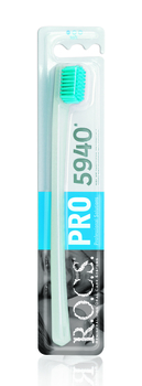 Зубна щітка R.O.C.S. PRO, м'яка, блакитний з білим - Pampik