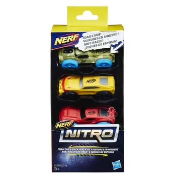 Набір машинок №7 Hasbro Nerf Nitro, 3 шт. (C0774_E1235) - Pampik - 2