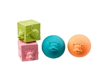 Набір іграшок Vulli Жирафа Софі Кульки і кубики, 4 шт. (220119) - Pampik