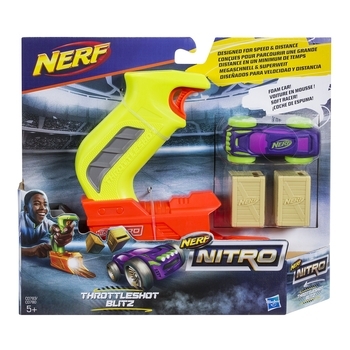 Ігровий набір Hasbro Nerf Nitro Throttleshot Blitz, з машинкою і пусковим механізмом, фіолетовий (C0780_C0783) - Pampik - 2