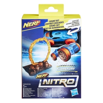 Ігровий набір Hasbro Nerf Nitro Flamefury Stunt, з машинкою і перешкодою (E0153_E1269) - Pampik - 2