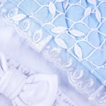 Конверт-плед Сім Слонів Капелька, 90х90 см, блакитний (20199) - Pampik - 2