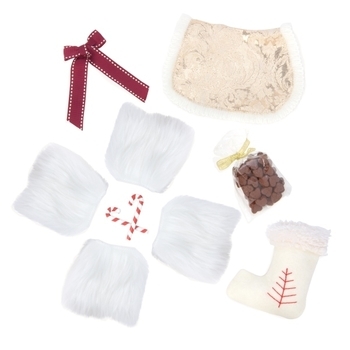 Ігрова фігурка з аксесуарами Our Generation Кінь Клейдесдаль, 50 см (BD38025Z) - Pampik - 2