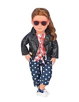 Набір одягу для ляльок Our Generation Deluxe Шкіряний жакет (BD60031Z) - Pampik - 2