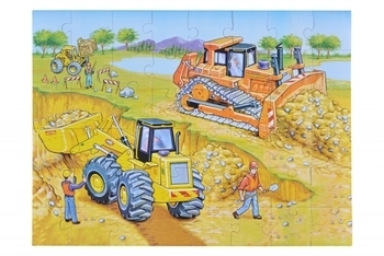 Пазл Same Toy Будівельна техніка, 4 картинки (2201Ut) - Pampik - 6