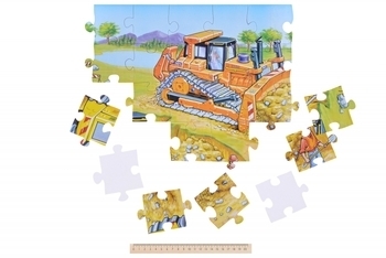 Пазл Same Toy Будівельна техніка, 4 картинки (2201Ut) - Pampik - 7