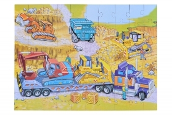Пазл Same Toy Будівельна техніка, 4 картинки (2201Ut) - Pampik - 3