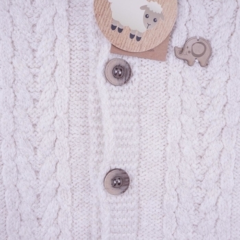 Комплект Cassiope, в'язка на велсофті, р.74, молочний (487056-01-74) - Pampik - 4