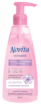 Гель для інтимної гігієни Novita Intimate Allantoin і молочна кислота, 250 мл - Pampik