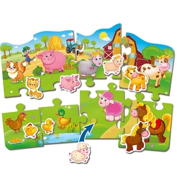 Пазл Vladi Toys Чий дитинча, з липучками, рос. мова (VT2907-01) - Pampik - 3