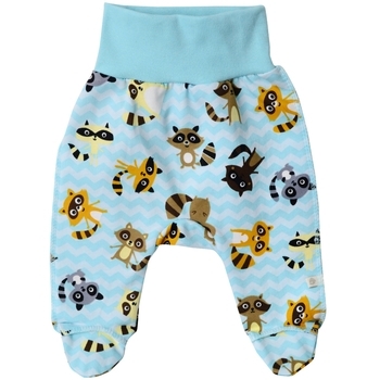 Повзунки Minikin Крихітка Єнот, футер, р.56, блакитний з білим (1818201) - Pampik