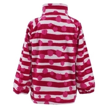 Кофта Huppa Berrie, фліс, р.104, рожевий з білим (1501BASE-63363-104) - Pampik - 2