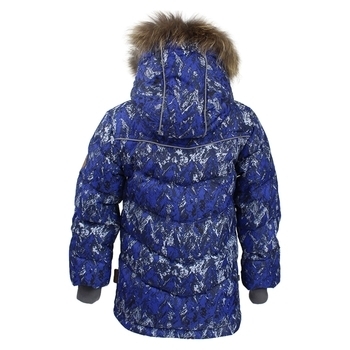 Куртка-пуховик Huppa Moody 1, р.116, синій з білим (17470155-73235-116) - Pampik - 2