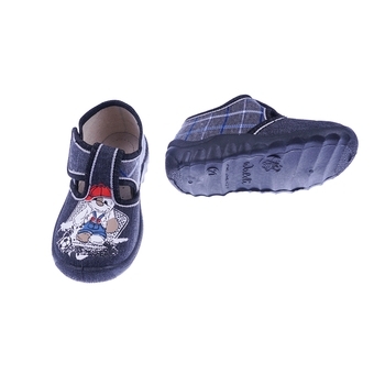 Тапочки Waldi Рома, текстиль, р.21, темно-серый (5241) - Pampik - 2