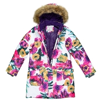 Термокуртка Huppa Mona, р.134, білий з рожевим (12200030-81720-134) - Pampik - 4