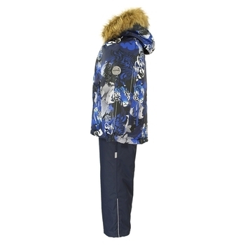 Термокомплект Huppa Winter, р.122, темно-синій з синім і білим (41480030-82886-122) - Pampik - 3