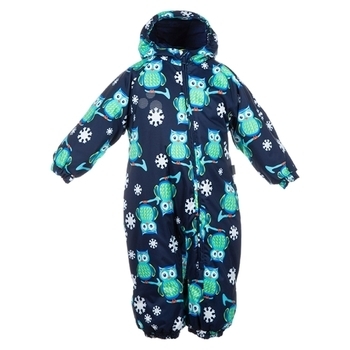 Термокомбінезон Huppa Deiro 1, р.80, темно-синій з зеленим і білим (36290130-O86-080) - Pampik