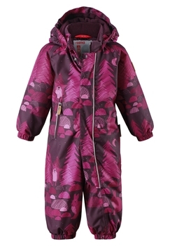 Комбінезон Reima Puhuri, р.80, бордовий з малиновим (510306-4964) - Pampik