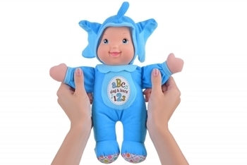Інтерактивна лялька Baby's First Sing and Learn Співай і Вчися Блакитний Слоник, 30 см (21180-1) - Pampik - 2