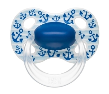 Пустушка Bibi Duo Natural Грай з нами, 0-6 міс., 2 шт., блакитний з синім (115172) - Pampik - 3