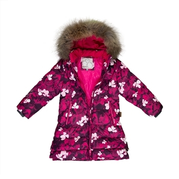 Пальто-пуховик Huppa Parish, р.134, розовый (12470055-81063-134) - Pampik - 4