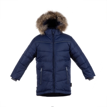 Куртка-пуховик Huppa Moody 1, р.128, темно-синій (17470155-80086-128) - Pampik