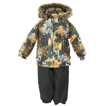 Термокомплект Huppa Avery, р.104, сірий з помаранчевим (41780030-82822-104) - Pampik